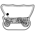 Key Tags - Soft Vinyl- Stock Shape Collection- Covered Wagon