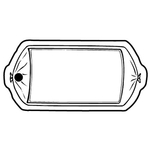 Key Tags - Soft Vinyl- Stock Shape Collection - Sausage Roll