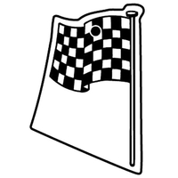 Key Tags - Soft Vinyl- Stock Shape Collection - Flag