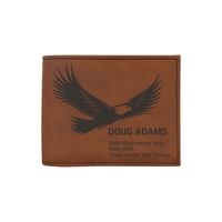 Rawhide Leatherette Bifold Wallets with Flip ID