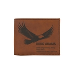 Rawhide Leatherette Bifold Wallets with Flip ID