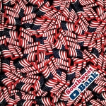 Tossed American Flag Bandanna - USA Made