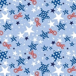 Ribbons and Stars American Flag Bandanna - USA Made