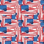 Painted American Flag Bandanna - USA Made