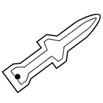 Key Tags - Soft Vinyl - Stock Shape Collection - Rocket