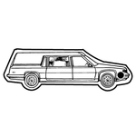 Key Tags - Soft Vinyl - Stock Shape Collection - Hearse