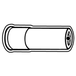 Key Tags - Soft Vinyl - Stock Shape Collection - Bullet