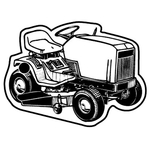 Key Tags - Soft Vinyl Stock Shape Collection- Tractor Mower