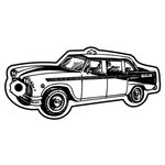 Key Tags - Soft Vinyl - Stock Shape Collection - Taxi