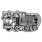 Key Tags - Soft Vinyl - Stock Shape Collection - Trash Truck