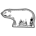 Key Tags - Soft Vinyl - Stock Shape Collection - Polar Bear