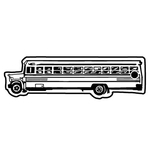 Key Tags - Soft Vinyl - Stock Shape Collection - School Bus