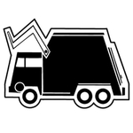 Key Tags - Soft Vinyl - Stock Shape Collection - Trash Truck