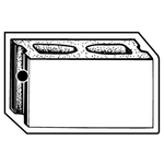 Key Tags - Soft Vinyl - Stock Shape Collection- Cement Block