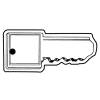 Key Tags - Soft Vinyl - Spot Color Screen Print -... from ASI 80210 Quikey...