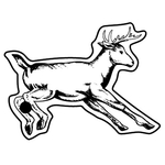 Key Tags - Soft Vinyl - Stock Shape Collection - Deer