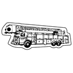 Key Tags - Soft Vinyl - Stock Shape Collection - Fire Truck