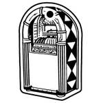 Key Tags - Soft Vinyl - Stock Shape Collection - Jukebox