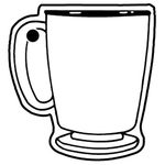 Key Tags - Soft Vinyl - Stock Shape Collection - Cup