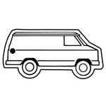 Key Tags - Soft Vinyl - Stock Shape Collection - Van