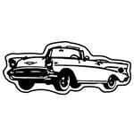 Key Tags - Soft Vinyl - Stock Shape Collection - '57 Chevy