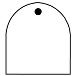 Key Tags - Soft Vinyl - Stock Shape Collection - Arch