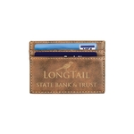 Rustic/Gold Leatherette Wallet Clip