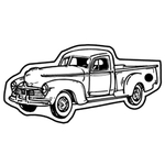 Key Tags - Soft Vinyl- Stock Shape Collection - Pickup Truck