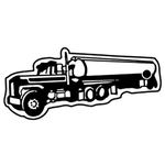 Key Tags - Soft Vinyl - Stock Shape Collection- Tanker Truck