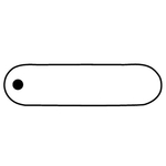 Key Tags - Soft Vinyl - Stock Shape Collection - Oval