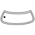 Key Tags - Soft Vinyl - Stock Shape Collection - Windshield