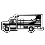 Key Tags - Soft Vinyl - Stock Shape Collection - Ambulance
