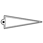 Key Tags - Soft Vinyl - Stock Shape Collection - Pennant