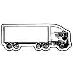 Key Tags - Soft Vinyl - Stock Shape Collection - Semi Truck