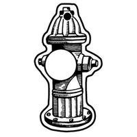 Key Tags - Soft Vinyl - Stock Shape Collection- Fire Hydrant