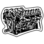 Key Tags - Soft Vinyl - Stock Shape Collection - Engine