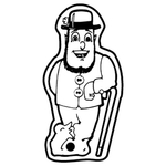 Key Tags - Soft Vinyl - Stock Shape Collection - Leprechaun