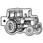 Key Tags - Soft Vinyl - Stock Shape Collection - Tractor