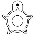 Key Tags - Soft Vinyl - Stock Shape Collection- Shield/Badge