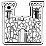 Key Tags - Soft Vinyl - Stock Shape Collection - Castle
