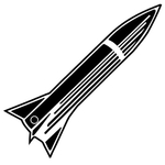 Key Tags - Soft Vinyl - Stock Shape Collection - Rocket