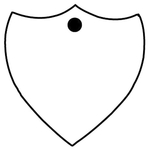 Key Tags - Soft Vinyl - Stock Shape Collection - Shield