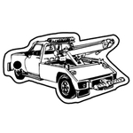 Key Tags - Soft Vinyl - Stock Shape Collection - Tow Truck