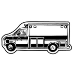 Key Tags - Soft Vinyl - Stock Shape Collection - Ambulance