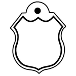 Key Tags - Soft Vinyl - Stock Shape Collection - Shield