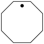 Key Tags - Soft Vinyl - Stock Shape Collection - Octagon