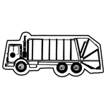 Key Tags - Soft Vinyl - Stock Shape Collection - Trash Truck