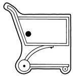 Key Tags - Soft Vinyl - Stock Shape Collection- Grocery Cart