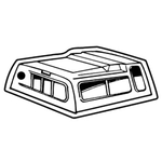 Key Tags - Soft Vinyl - Stock Shape Collection - Truck Cap