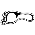 Key Tags - Soft Vinyl - Stock Shape Collection - Foot